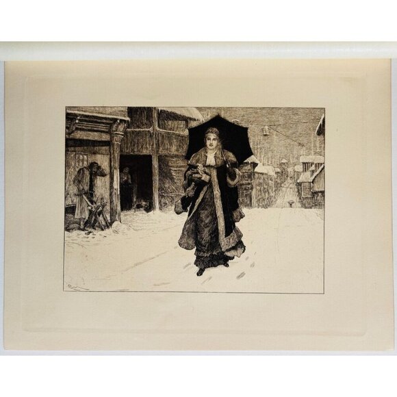 1902 Lady Bountiful Etching Robert Macbeth Farqubar Beaux Stratagem DWP8C - Picture 2 of 3